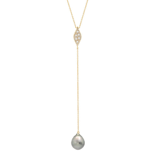 Pearl Y Necklace