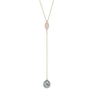 Pearl Y Necklace