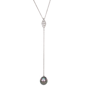 Pearl Y Necklace