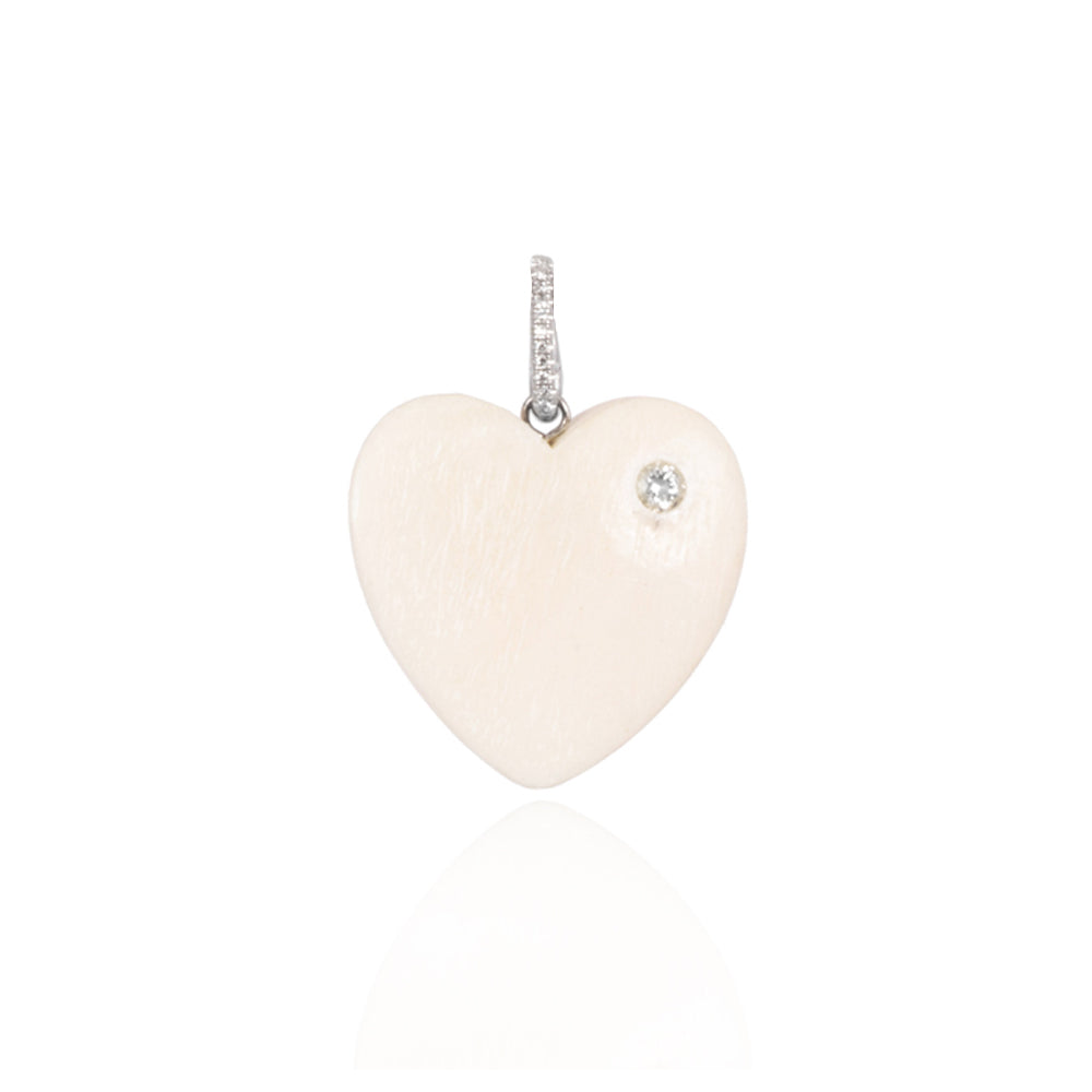 Bone Heart Pendant
