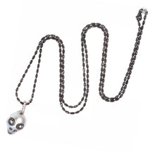 Load image into Gallery viewer, Pearl Skull Necklace