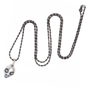 Pearl Skull Necklace