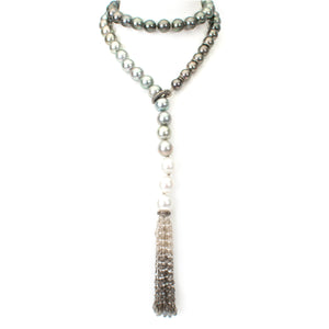 Ombre Pearl Y Necklace