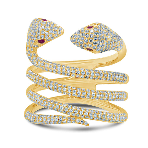 Diamond Snake Ring