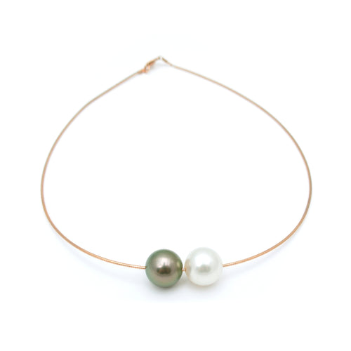 Double Pearl Necklace