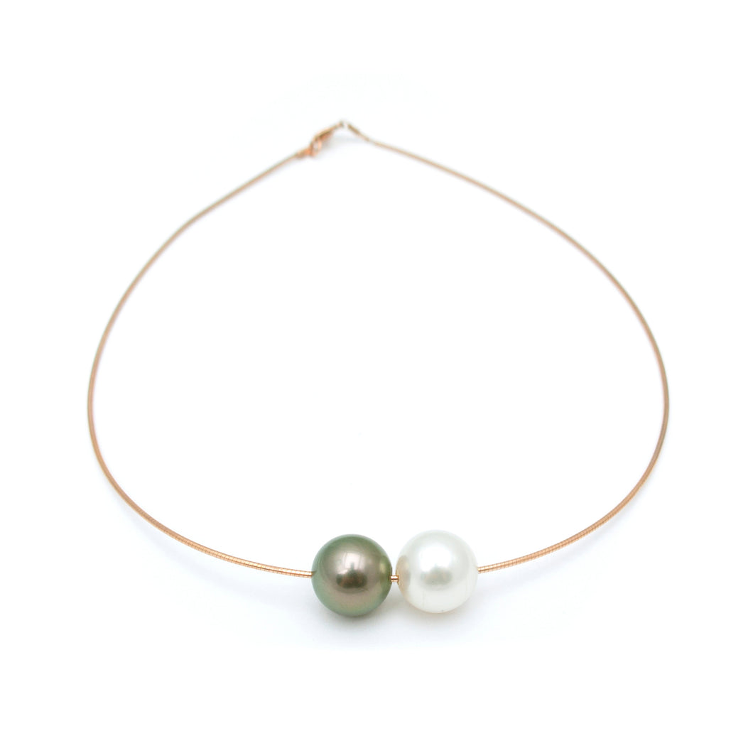 Double Pearl Necklace