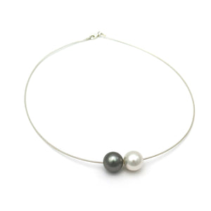Double Pearl Necklace
