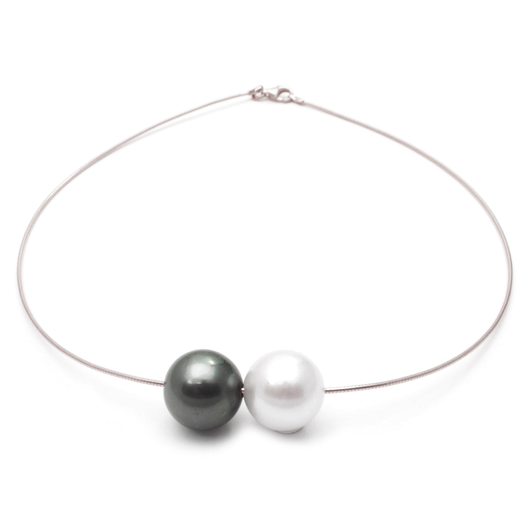 Double Pearl Necklace
