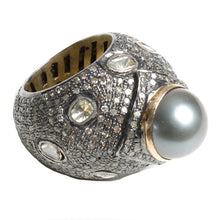 Load image into Gallery viewer, Pearl Dome Ring