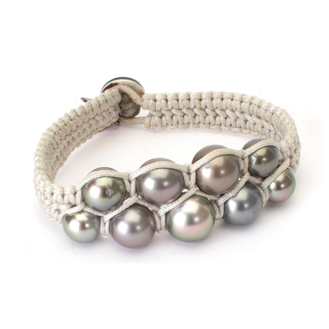 Pearl Macrame Bracelet