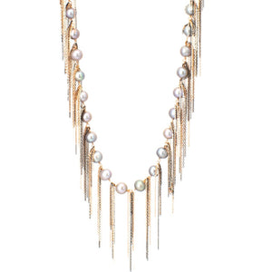 Silver Fringe 31" Necklace