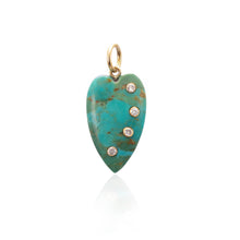 Load image into Gallery viewer, Elongated Heart Charm