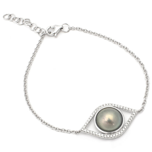 Pearl Eye Bracelet