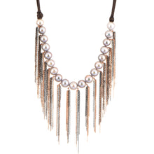 Load image into Gallery viewer, Leather Fringe Necklace