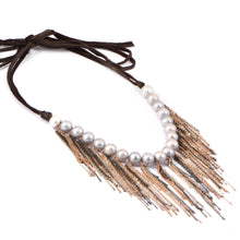 Load image into Gallery viewer, Leather Fringe Necklace