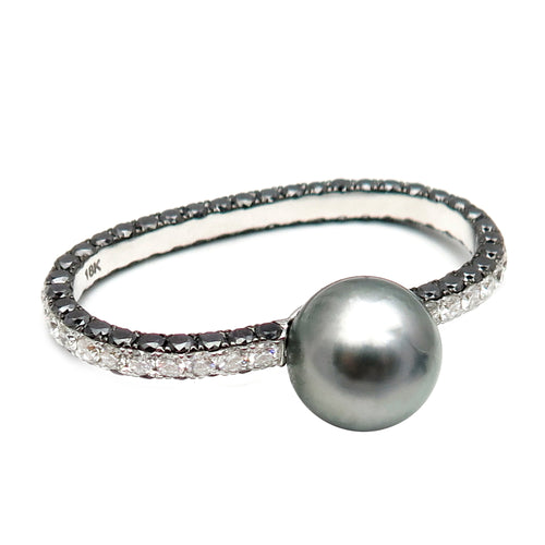 Pearl Diamond Ring