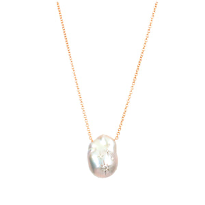 Carved Pearl Necklace
