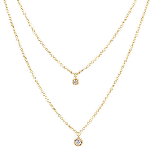 Floating Diamond Necklace