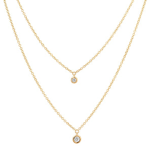 Floating Diamond Necklace