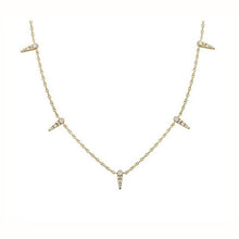 Load image into Gallery viewer, Diamond Dagger Necklace