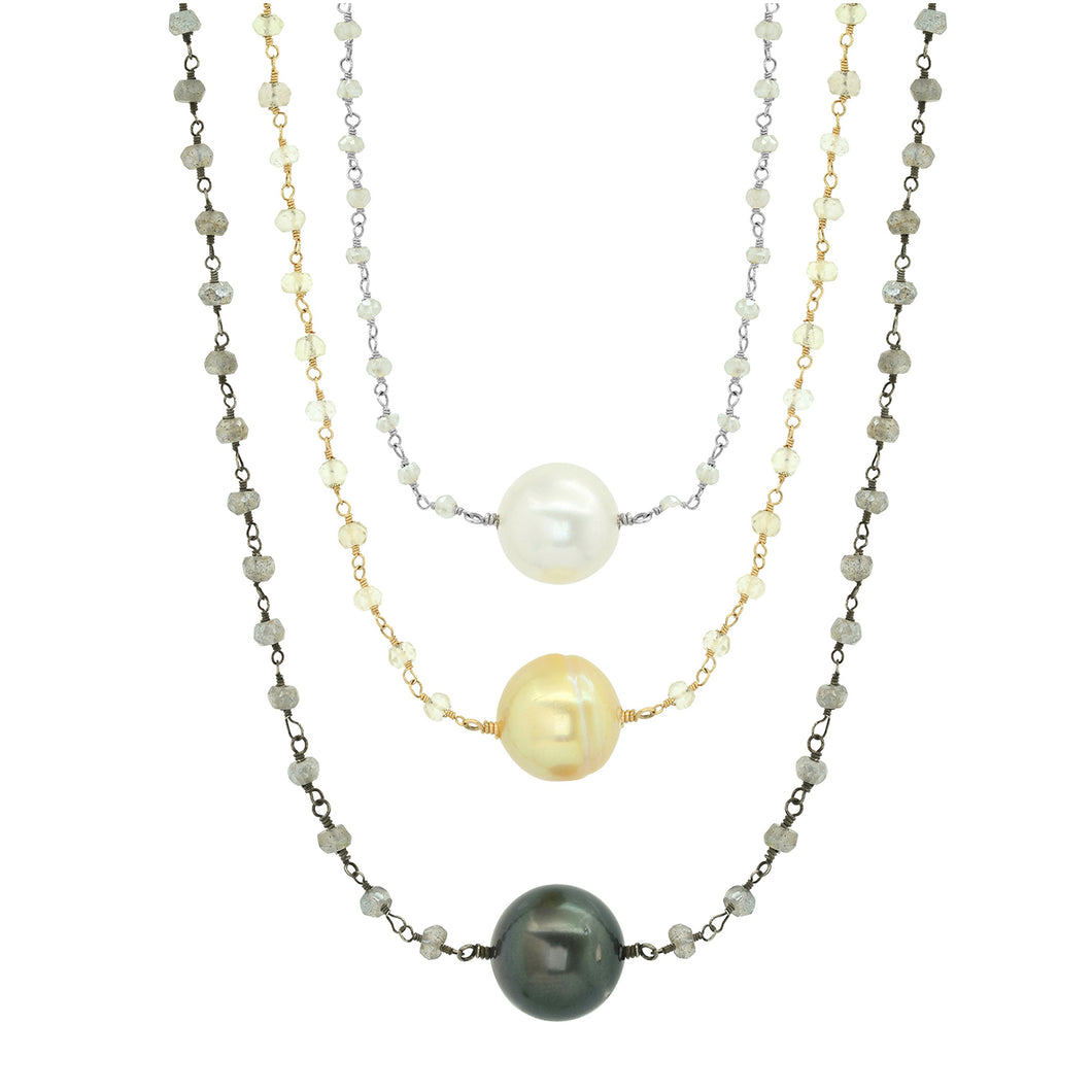 Pearl Semi Precious Necklace