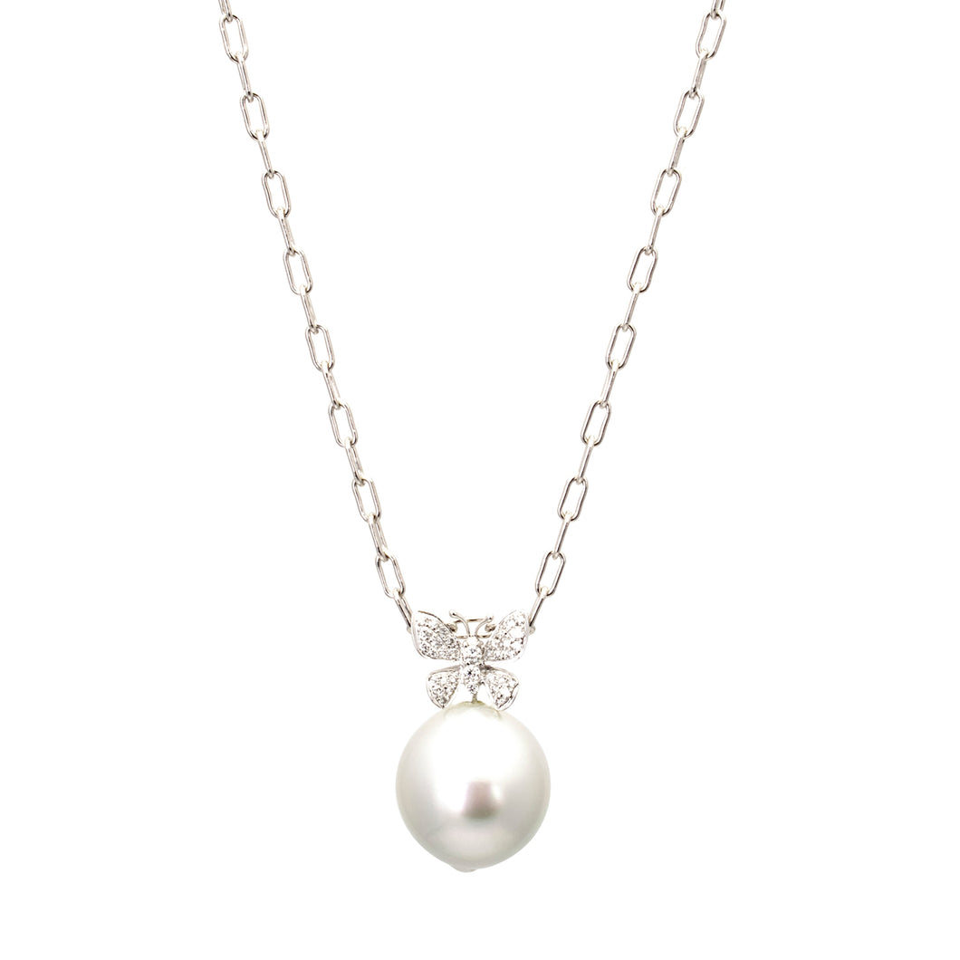 Pearl Butterfly Necklace
