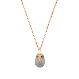 Pearl Leaf Necklace