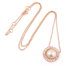 Load image into Gallery viewer, Pearl Halo Necklace