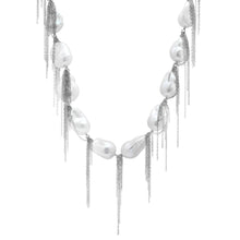 Load image into Gallery viewer, White Baroque 31&quot; Necklace