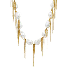 Load image into Gallery viewer, White Baroque 31&quot; Necklace