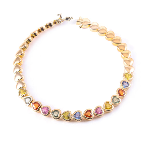Heart Bezel Bracelet