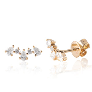 Pear Diamond Studs