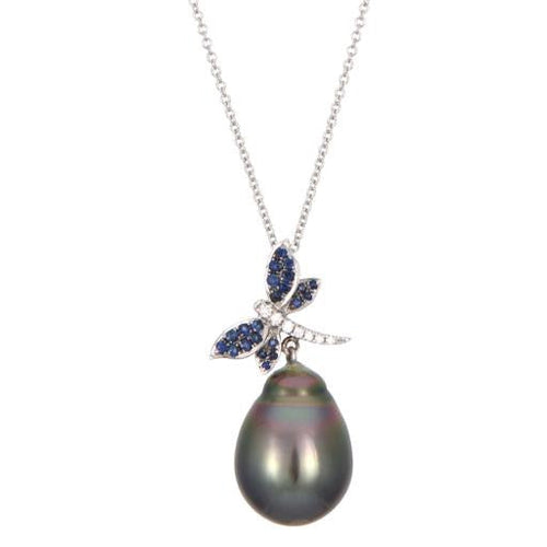 Pearl Dragonfly Necklace