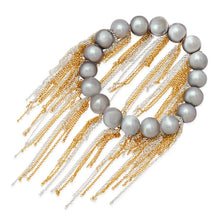 Load image into Gallery viewer, Silver Fringe Bracelet