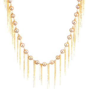Gold Fringe 31" Necklace