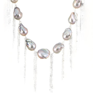 Silver Baroque 18" Necklace