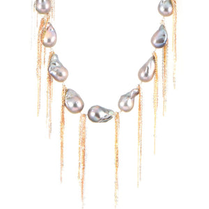 Silver Baroque 18" Necklace