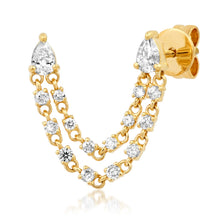 Load image into Gallery viewer, Diamond Chain Stud