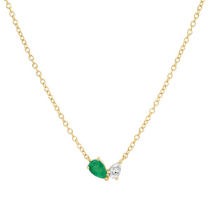 Double Stone Necklace