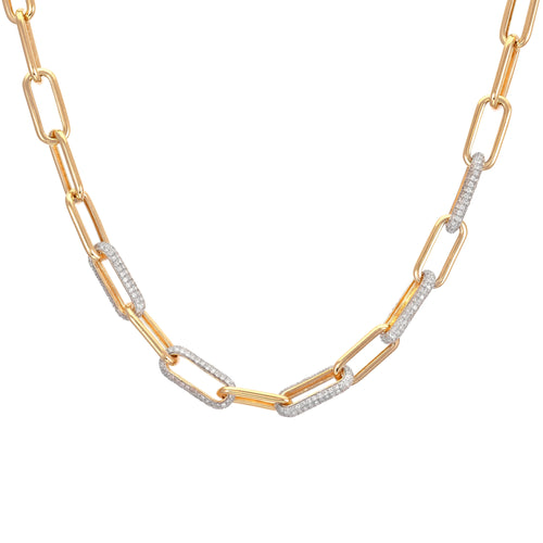 Diamond Paperclip Chain