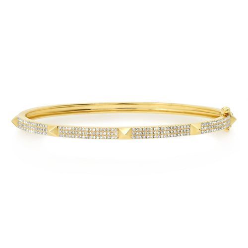 Diamond Pyramid Bracelet