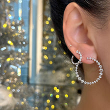 Load image into Gallery viewer, Diamond Hoop Drops