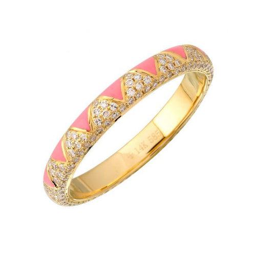 Diamond Enamel Ring