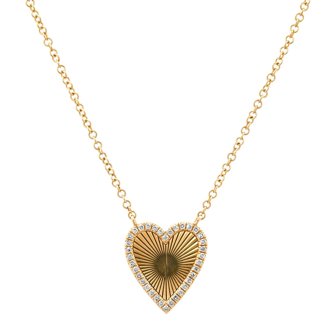 Radiating Heart Necklace