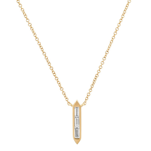 Baguette Diamond Necklace