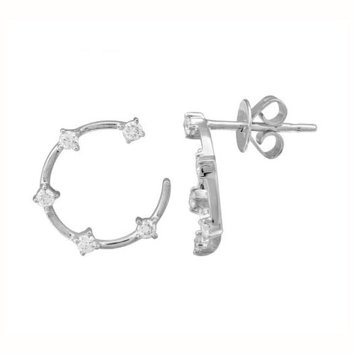 Diamond Circle Studs