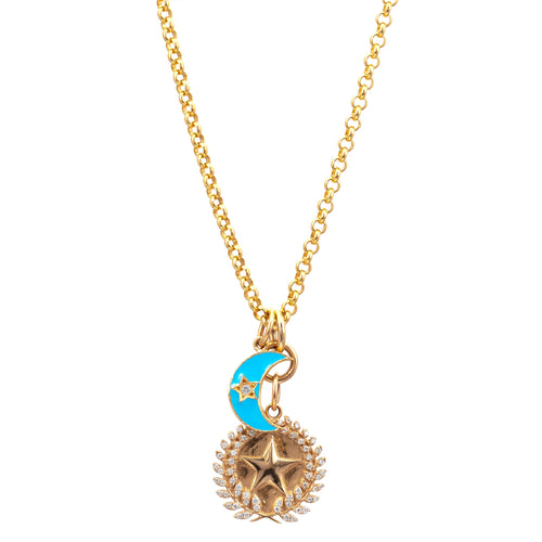 Enamel Charm Necklace