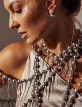 Load image into Gallery viewer, White Fringe 62&quot; Necklace