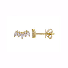 Load image into Gallery viewer, Staggered Diamond Studs