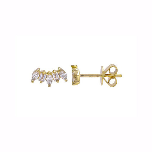 Staggered Diamond Studs